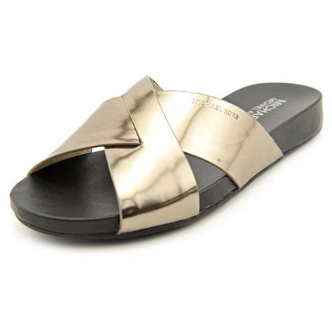 rubino sandale slide michael kors argente|saks michael kors slides.